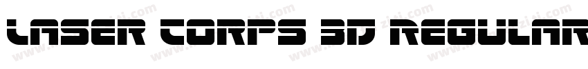 Laser Corps 3D Regular字体转换